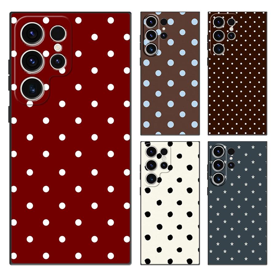 Tablet S9 Fe Accessories - Casing Penutup Ponsel Funda Polkadot Retro