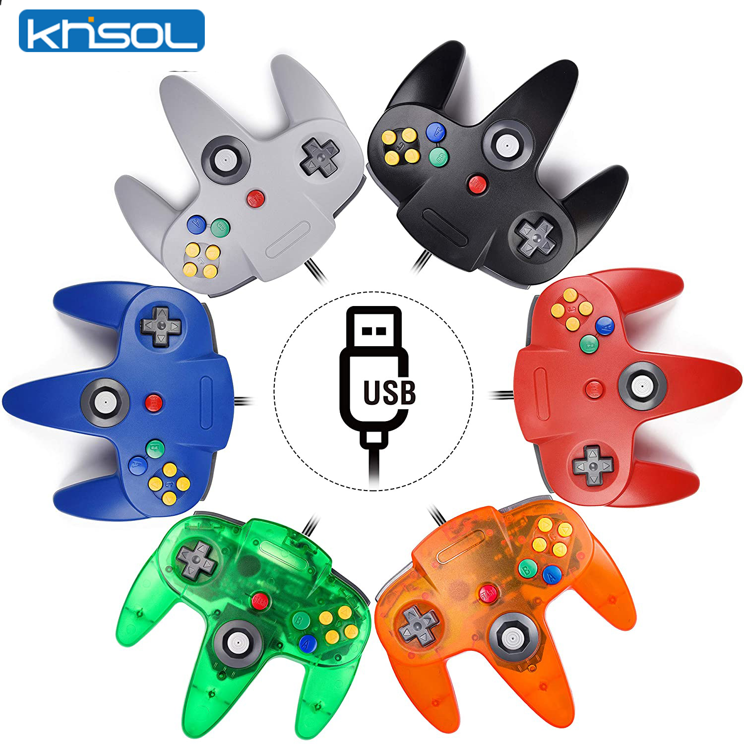 Tablet With All Accessories - N64 kontroler klasik berkabel USB, aksesori