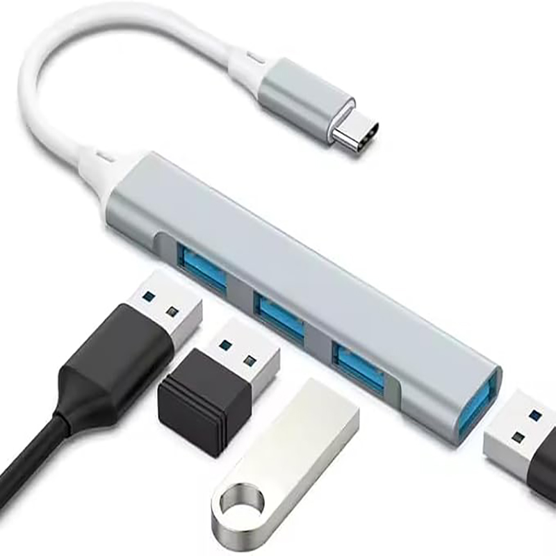 Adaptor USB Hub Tipe C 4-Port  - Tablet With All Accessories ulasan dan harga