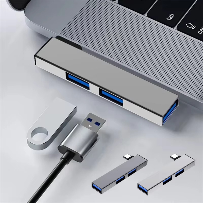 Adaptor HUB Tipe C 3 In 1 3 Po - Tablet With All Accessories ulasan dan harga