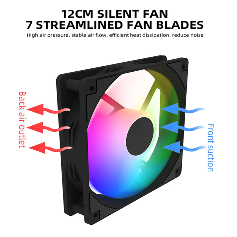 Kipas Casing PC 120Mm 12V RGB  - Tablet Accessories Aesthetic ulasan dan harga