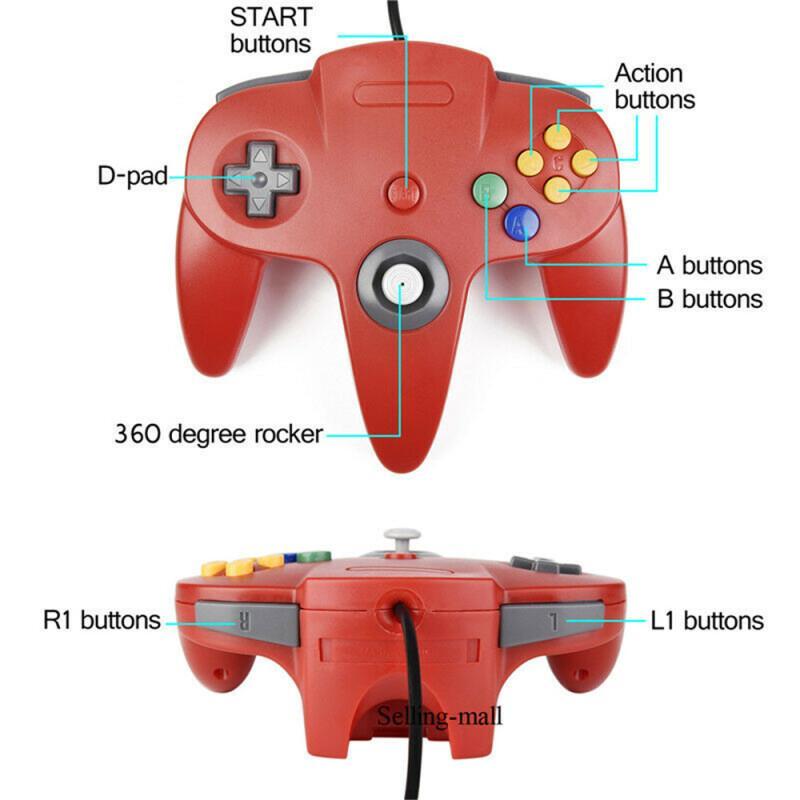 N64 kontroler klasik berkabel  - Tablet With All Accessories ulasan dan harga