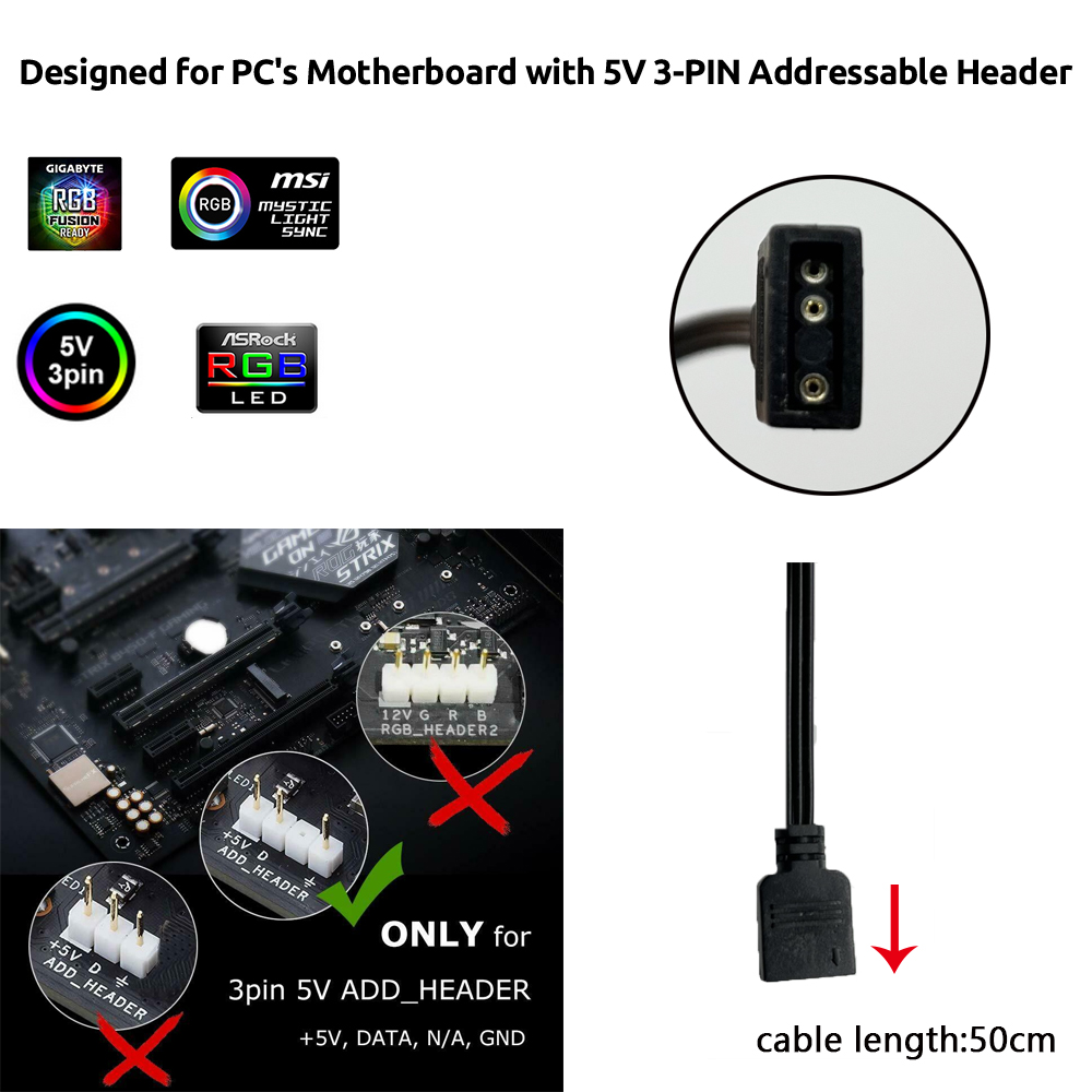 Header 5V ARGB 3Pin untuk Asus - Tablet Accessories Aesthetic ulasan dan harga