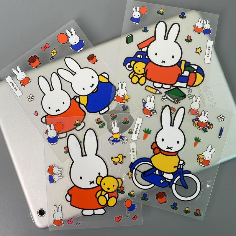 Stiker Kartun Miffy 3D Stiker  - Tablet Accessories 3D Print ulasan dan harga