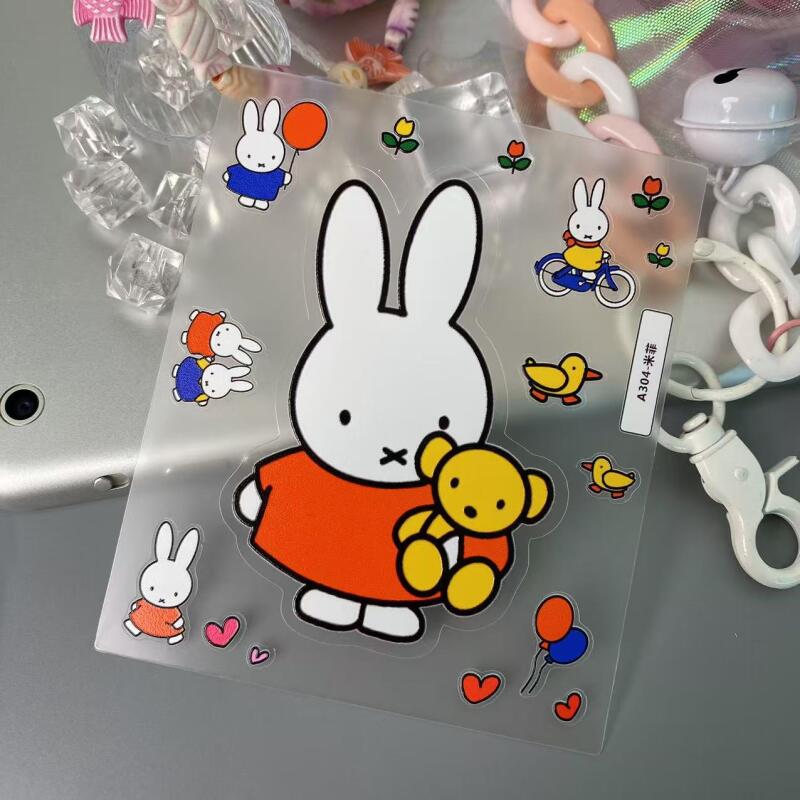 Stiker Kartun Miffy 3D Stiker  - Tablet Accessories 3D Print ulasan dan harga