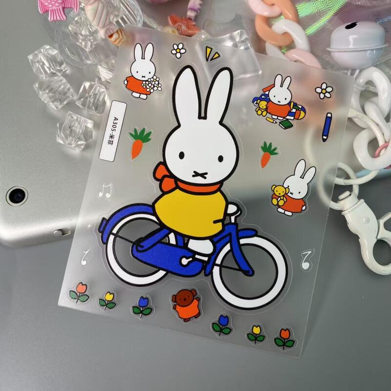 Stiker Kartun Miffy 3D Stiker  - Tablet Accessories 3D Print ulasan dan harga